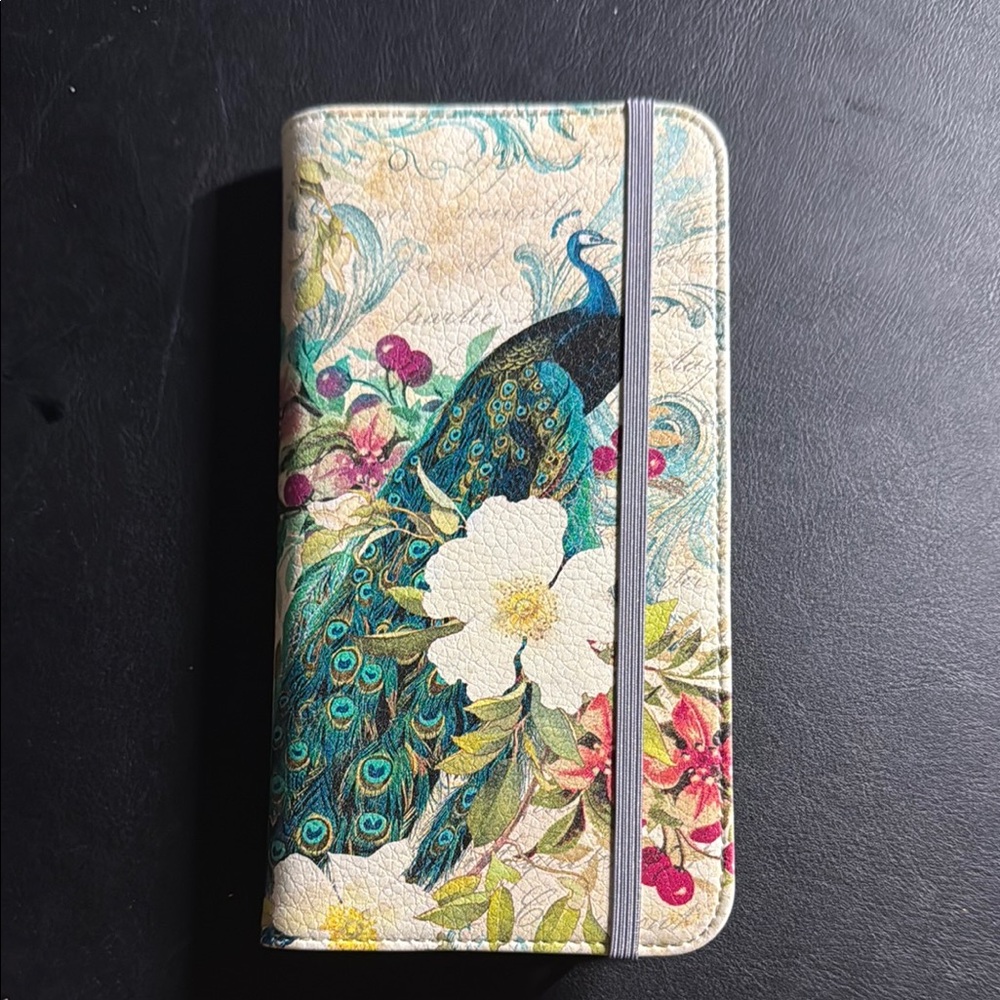 *NEW* iPhone 13 ProMax Peacock phone wallet by Stringberry - Never used